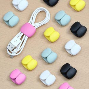15 Pièces Pince Organisatrice De Câbles Pour Écouteurs Et Chargeurs, Enrouleur De Câbles Multifonctionnel