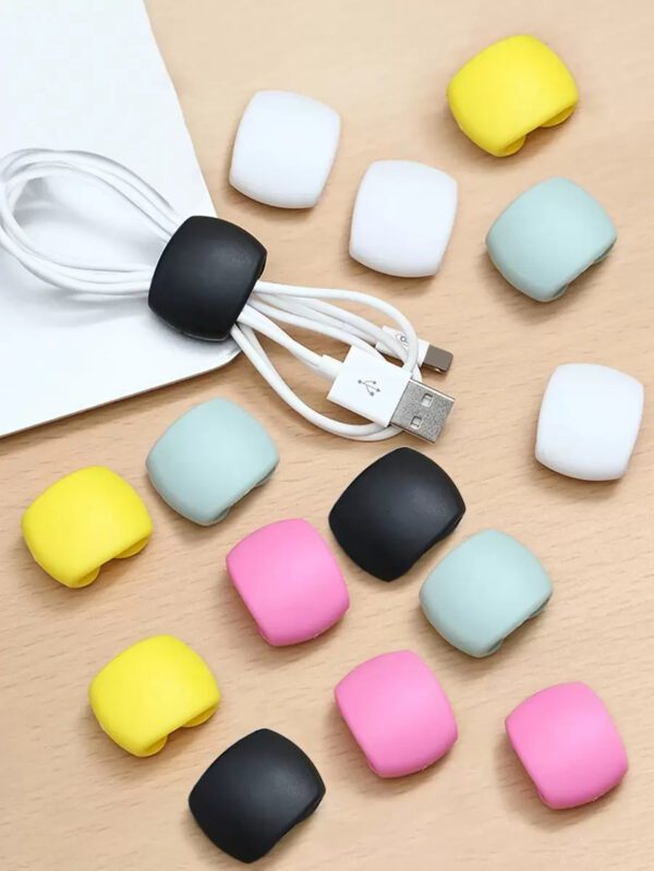 15 Pièces Pince Organisatrice De Câbles Pour Écouteurs Et Chargeurs, Enrouleur De Câbles Multifonctionnel – Image 7