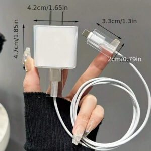 Étui de protection de chargeur minimaliste à motif floral, convient pour les séries Apple 14/13, adaptateur de charge rapide, protecteur de chargeur 20W, cadeau idéal