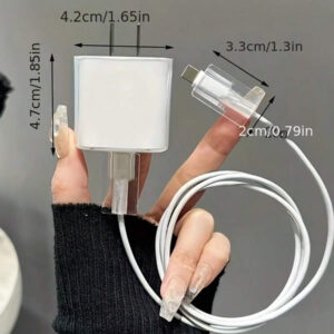 Étui de protection de chargeur minimaliste à motif floral, convient pour les séries Apple 14/13, adaptateur de charge rapide, protecteur de chargeur 20W, cadeau idéal