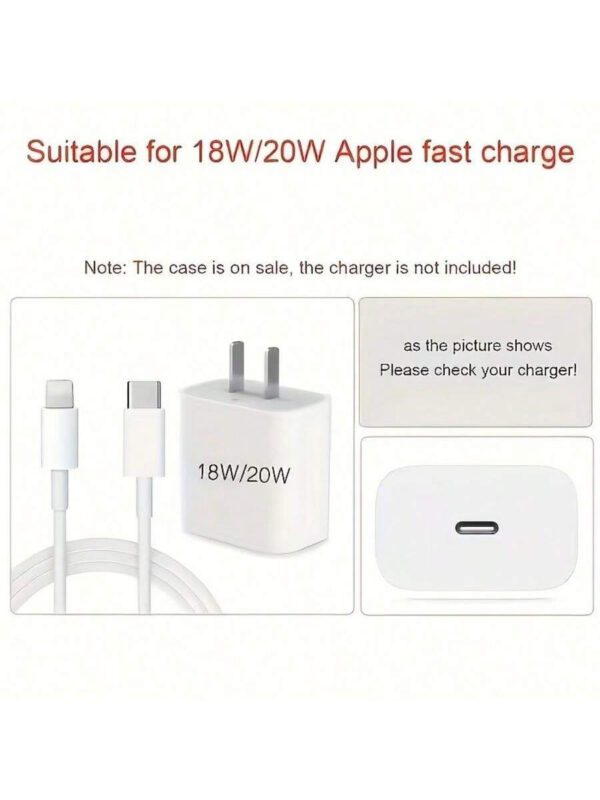 Étui de protection de chargeur à motif marguerite coloré, protecteur de câble de charge transparent anti-pliage, compatible avec 15/14 Pro Max/13/12, compatible avec iPad 18/20W – Image 6