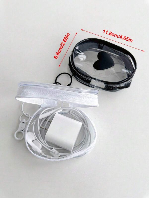 Câble de données, chargeur, boîte de rangement transparente portable pour câble et écouteurs, organiseur de câbles pour téléphone portable – Image 5