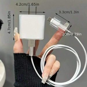 Étui de protection de chargeur minimaliste à motif floral, convient pour les séries Apple 14/13, adaptateur de charge rapide, protecteur de chargeur 20W, cadeau idéal