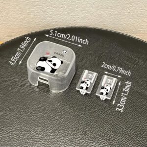 3 pièces Ensemble de boîtiers de protection de chargeur TPU mignons Panda/Chat/Dessin animé, convient pour iPhone 13/14/15/16, 18W/20W - Comprend un couvercle de chargeur mural avec design en forme de cœur de panda, protecteur de câble - Cadeau idéal