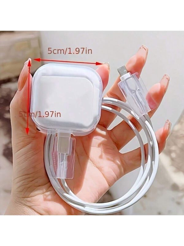 3 pièces Ensemble de boîtiers de protection de chargeur TPU mignons Panda/Chat/Dessin animé, convient pour iPhone 13/14/15/16, 18W/20W - Comprend un couvercle de chargeur mural avec design en forme de cœur de panda, protecteur de câble - Cadeau idéal – Image 14