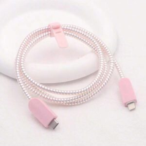 5 pièces Étui de protection simple noir pour adaptateur de charge, protecteur de câble de données, organisateur de câble de charge pour iPhone 14 Pro Max, iPhone 13/12/11, protecteur de cordon de chargeur rapide 18/20W, cadeau pour lui/elle