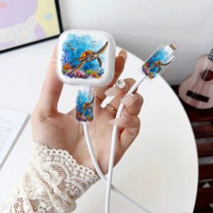 3 pièces, chargeur transparent compatible avec 13/14/15/16, norme britannique 18W/20W, protecteur de câble TPU et de tête de chargeur, cadeau, accessoires de bureau électroniques