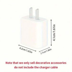 5 pièces Étui de protection en forme de cœur rose pour câble de chargeur compatible avec le chargeur rapide 18W/20W