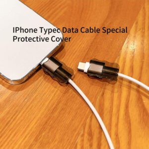 1 pièce / 5 pièces / 10 pièces Protecteur de câble de charge Apple [Manchon de protection de câble Android USB + Type-C], accessoire de gestion de câble anti-enroulage, accessoire de téléphone