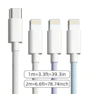 Câble de charge rapide, USB C vers Lightning Compatible avec iPhone 14, 13, 12, 11 Pro Max, XR, XS X, 8, 7, 6 Plus, SE, Type C pour voiture, câble CarPlay, compatible avec Apple, câble de données PD, charge rapide pour iPhone 14, Pro, 13, Max, 12 Plus, téléphone portable, iPad, voiture, tablette, câble de charge Lightning vers Type-C 8