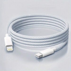 Câble de charge rapide, USB C vers Lightning Compatible avec iPhone 14, 13, 12, 11 Pro Max, XR, XS X, 8, 7, 6 Plus, SE, Type C pour voiture, câble CarPlay, compatible avec Apple, câble de données PD, charge rapide pour iPhone 14, Pro, 13, Max, 12 Plus, téléphone portable, iPad, voiture, tablette, câble de charge Lightning vers Type-C 8
