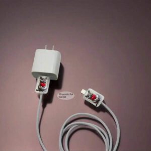 2 pièces Protecteur de câble de données avec motif 3D de chat
