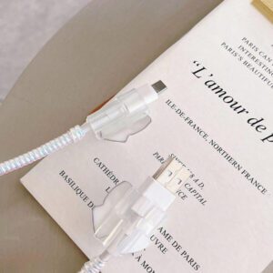 2 pièces Protecteurs d'embouts de câble de données USB + Type-C, compatibles avec les chargeurs / Protège-chargeur