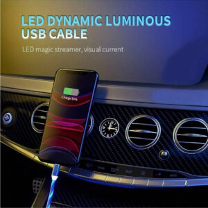 1 pièce Câble lumineux à flux rapide Compatible avec les téléphones Android Type C Compatible avec Samsung, Xiao Mi, chargeur compatible avec iPad, certifié Nan MFi