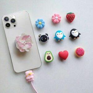 Lot de 10 protecteurs de câble de données en forme de fruits et d'animaux, compatibles avec iPhone et iPad (cadeau amusant). Accessoires de chargeur Nan. Accessoires de téléphone.