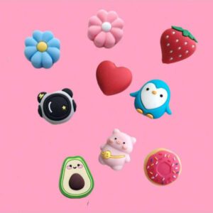Lot de 10 protecteurs de câble de données en forme de fruits et d'animaux, compatibles avec iPhone et iPad (cadeau amusant). Accessoires de chargeur Nan. Accessoires de téléphone.