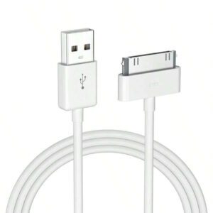 Câble de charge USB, cordon de synchronisation et de charge USB de 4,0 pi compatible avec iPhone 4, 4s, 3G, 3GS, iPad 1, 2, 3, iPod Touch, Nano blanc (1 pièce)