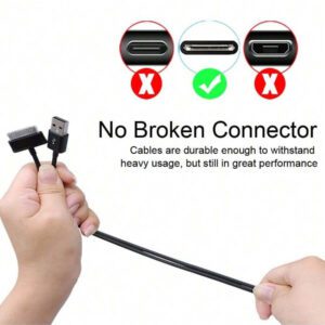 Câble de charge USB, cordon de synchronisation et de charge USB de 4,0 pi compatible avec iPhone 4, 4s, 3G, 3GS, iPad 1, 2, 3, iPod Touch, Nano blanc (1 pièce)