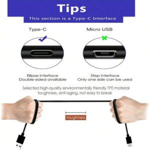 1 pièce Câble de charge USB Type C, câble de charge rapide USB A vers USB C, câble de synchronisation de données Type C, compatible avec 15/15 Plus/15 Pro/15 Pro Max, compatible avec Galaxy A14 5G A13 A54 A53 S25 S24 S23 S22 Ultra S21 S20 A23 A24 A03s 7Pro 6 Moto et autres téléphones Android