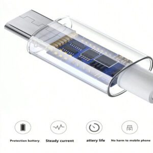 1 pièce Câble de charge USB Type C, câble de charge rapide USB A vers USB C, câble de synchronisation de données Type C, compatible avec 15/15 Plus/15 Pro/15 Pro Max, compatible avec Galaxy A14 5G A13 A54 A53 S25 S24 S23 S22 Ultra S21 S20 A23 A24 A03s 7Pro 6 Moto et autres téléphones Android