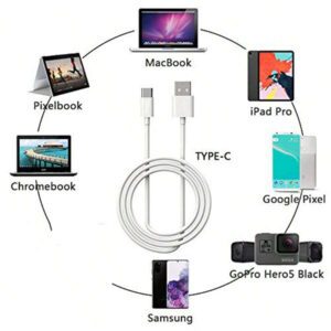 1 pièce Câble de charge USB Type C, câble de charge rapide USB A vers USB C, câble de synchronisation de données Type C, compatible avec 15/15 Plus/15 Pro/15 Pro Max, compatible avec Galaxy A14 5G A13 A54 A53 S25 S24 S23 S22 Ultra S21 S20 A23 A24 A03s 7Pro 6 Moto et autres téléphones Android