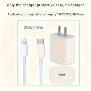 5 pièces Étui de protection pour chargeur Apple 20W, avec une tête de charge et un câble de téléphone dotés d'un nœud rose mignon en 3D. Étui de protection pour câble compatible avec 16/15/14/13