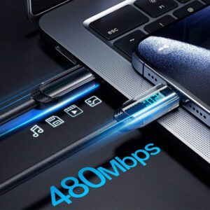 Câble de charge rapide avec affichage numérique intelligent USB-C vers Lightning, câble de synchronisation tressé en nylon, compatible avec les séries 13/12/11 et iPad, compatible avec , transfert de données haute vitesse et charge compatible MFi certifié