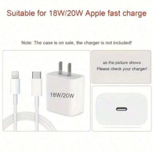 Étui de protection de chargeur à motif marguerite coloré, protecteur de câble de charge transparent anti-pliage, compatible avec 15/14 Pro Max/13/12, compatible avec iPad 18/20W