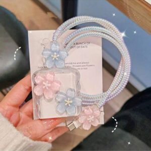 Étui de protection de chargeur minimaliste à motif floral, compatible avec la série 14/13, adaptateur de charge rapide, protecteur de chargeur 20W, cadeau idéal