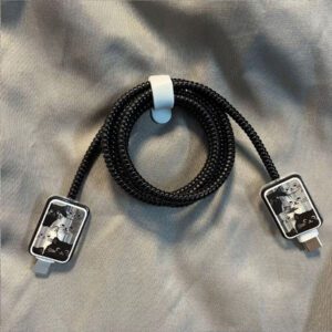 5 pièces/set Étui de protection de câble de données avec figure de ligne amusante, convient pour le chargeur 18-20W, prévient la rupture du câble. Accessoires de chargeur Nan, accessoires de téléphone