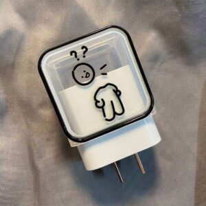 5 pièces/set Étui de protection de câble de données avec figure de ligne amusante, convient pour le chargeur 18-20W, prévient la rupture du câble. Accessoires de chargeur Nan, accessoires de téléphone