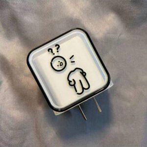 5 pièces/set Étui de protection de câble de données avec figure de ligne amusante, convient pour le chargeur 18-20W, prévient la rupture du câble. Accessoires de chargeur Nan, accessoires de téléphone