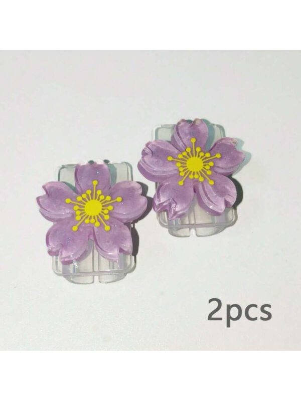 2 piÃ¨ces Protecteur de cÃ¢ble de donnÃ©es en forme de fleur de cerisier compatible avec Apple â€“ Image 6